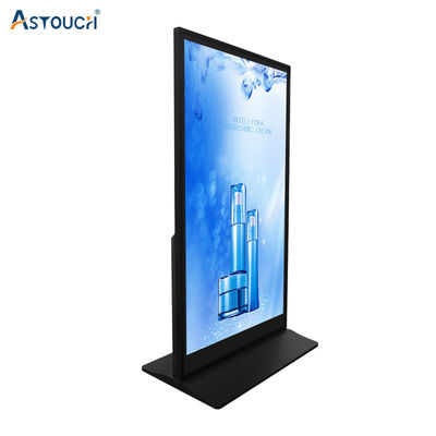 65 Inch Free Standing Digital Poster Display Screen With IR Touch Technology