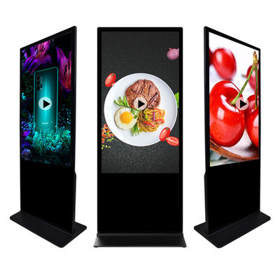 Advertisement Floor Standing Lcd Digital Signage 1920*1080 Resolution